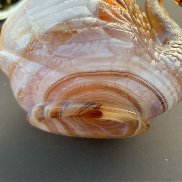 Vintage Imperial Caramel Brown Slag End O’Day Dish - Picture 7 of 17